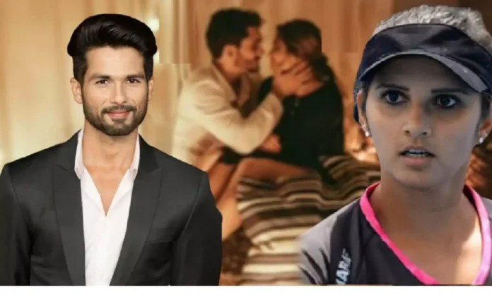 Tennis player Sania Mirza was caught with Shahid Kapoor like this in the hotel