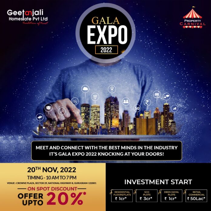Geetanjali Homestate to launch one of India's largest Real Estate Expo Property Gala 2022