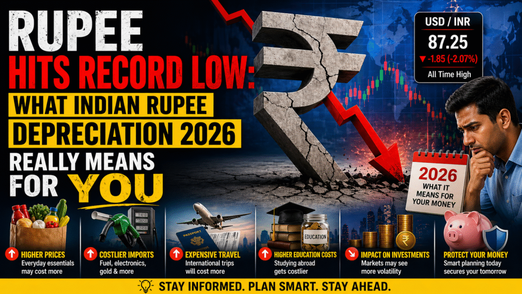 Rupee at Record Low
