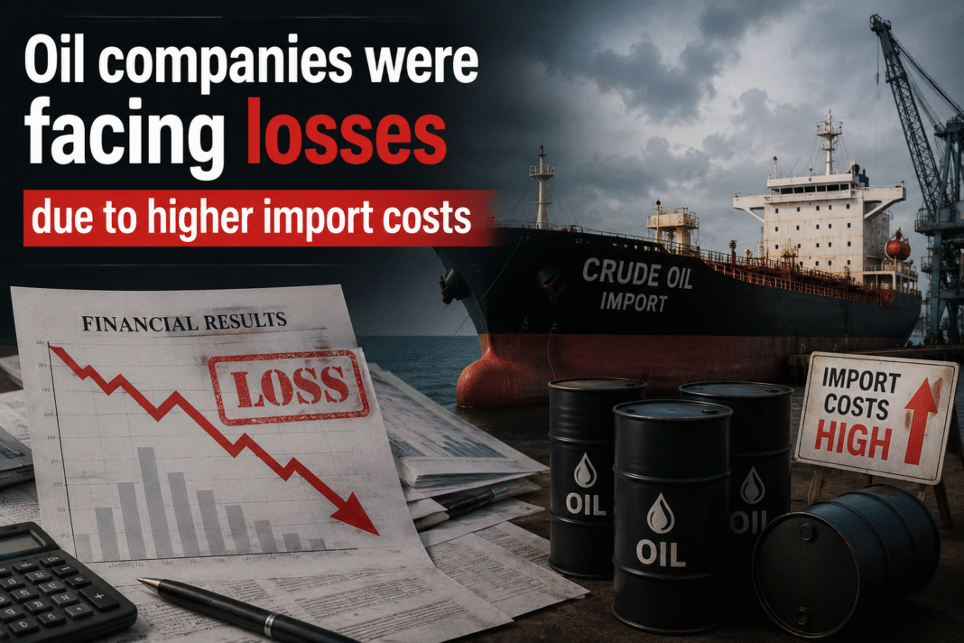 Oil companies facing loss