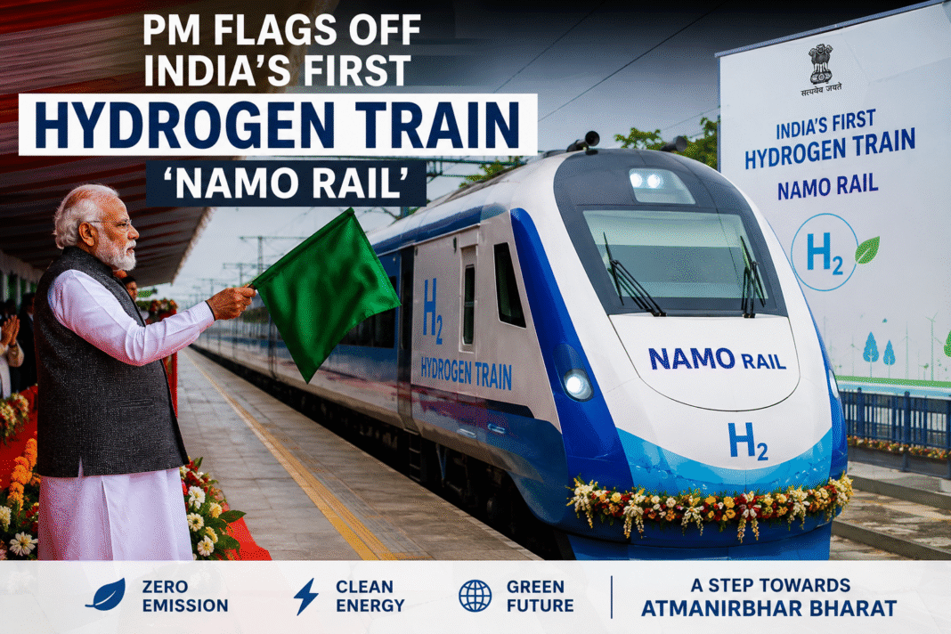 PM Flags Off India's First Hydrogen Train
