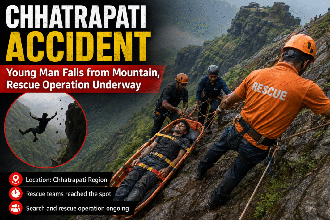 Young Man Falls from Mountain
