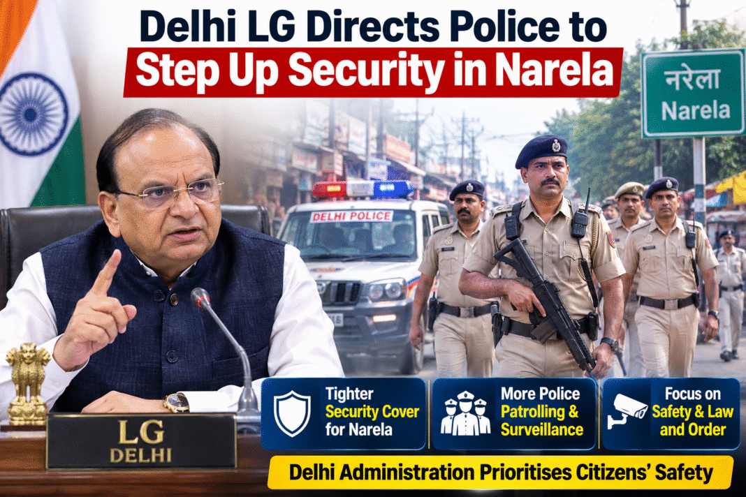 Delhi LG Directs Police to Step Up Security in Narela