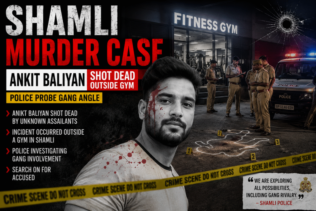 Shamli Murder Case: Ankit Baliyan Shot Dead Outside Gym, Police Probe Gang Angle