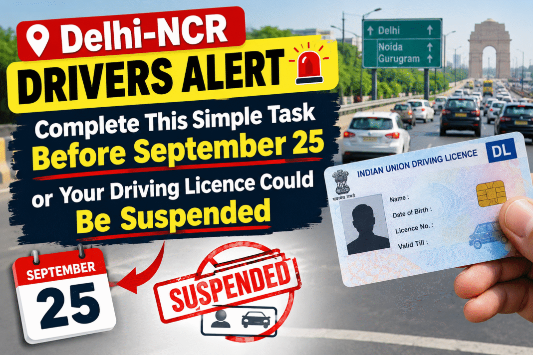 Driving Licence Could Be Suspended