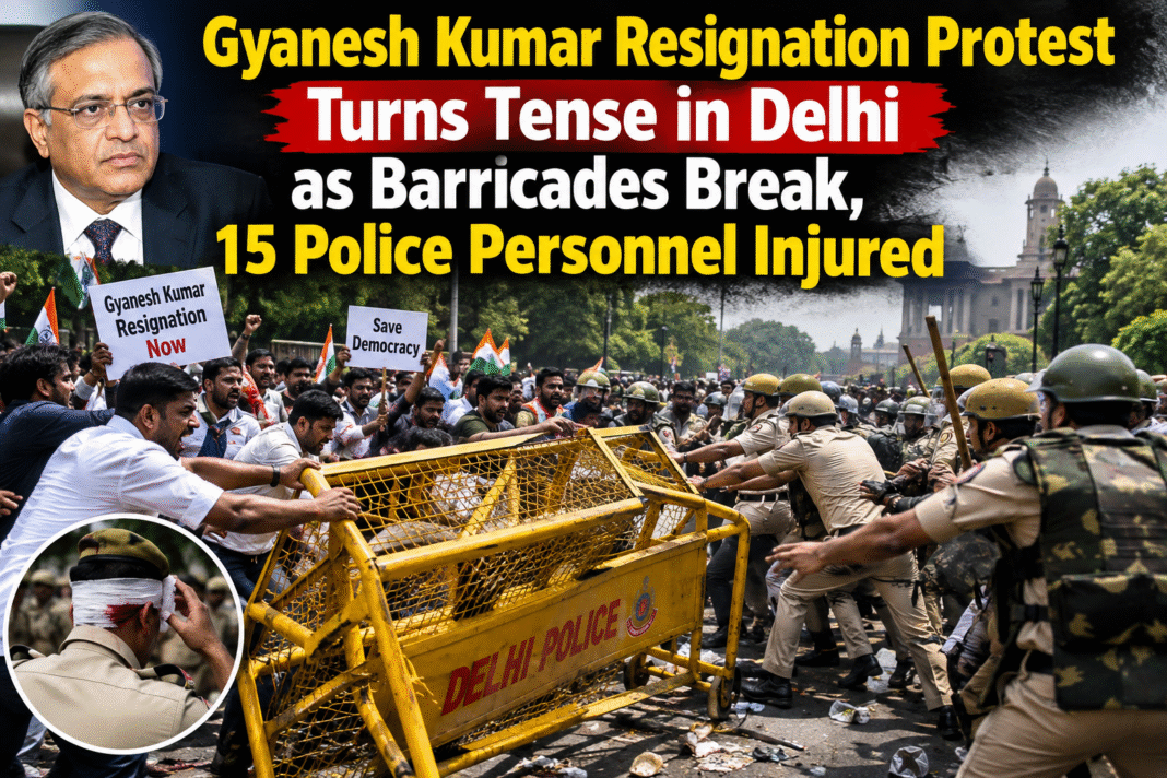 Gyanesh Kumar Resignation Protest